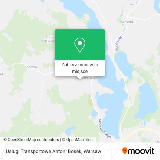 Mapa Uslugi Transportowe Antoni Bosek