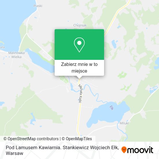 Mapa Pod Lamusem Kawiarnia. Stankiewicz Wojciech Ełk