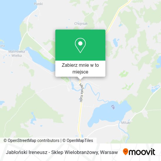 Mapa Jabłoński Ireneusz - Sklep Wielobranżowy