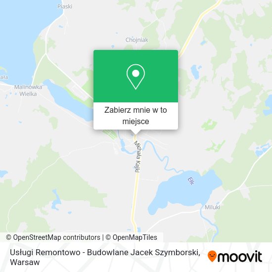 Mapa Usługi Remontowo - Budowlane Jacek Szymborski