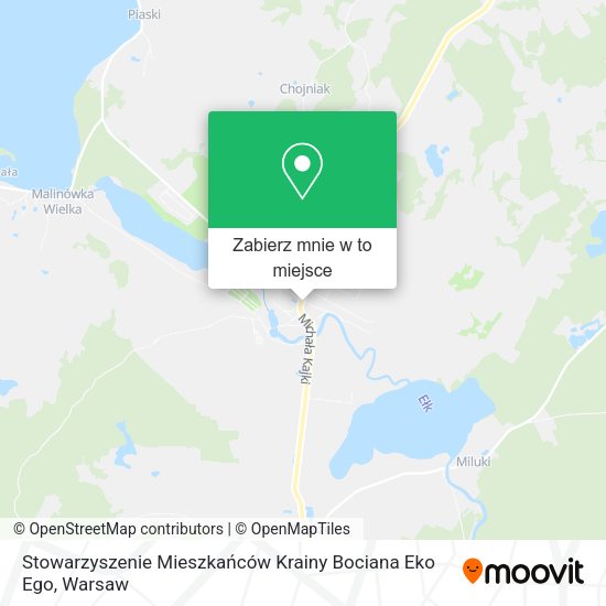 Mapa Stowarzyszenie Mieszkańców Krainy Bociana Eko Ego