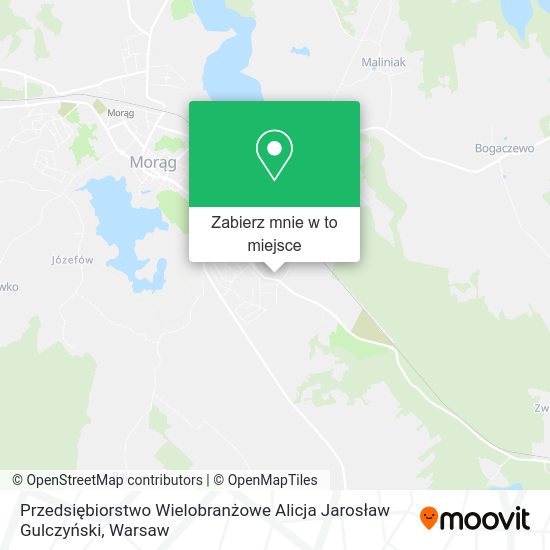 Mapa Przedsiębiorstwo Wielobranżowe Alicja Jarosław Gulczyński