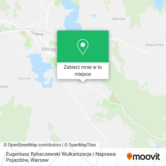 Mapa Eugeniusz Rybaczewski Wulkanizacja i Naprawa Pojazdów