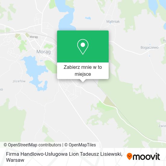 Mapa Firma Handlowo-Usługowa Lion Tadeusz Lisiewski