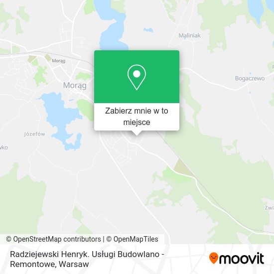 Mapa Radziejewski Henryk. Usługi Budowlano - Remontowe