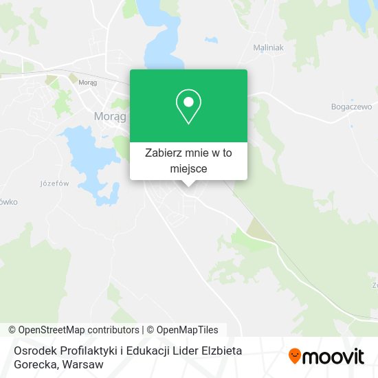 Mapa Osrodek Profilaktyki i Edukacji Lider Elzbieta Gorecka