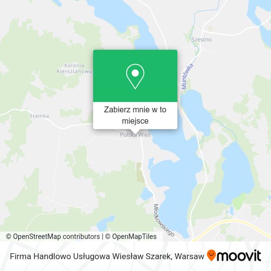 Mapa Firma Handlowo Usługowa Wiesław Szarek