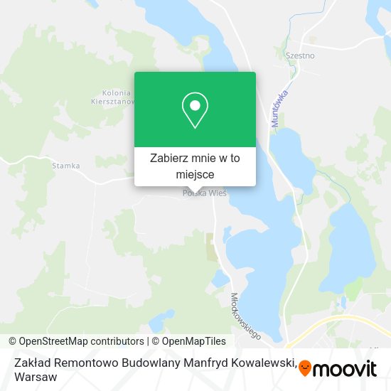 Mapa Zakład Remontowo Budowlany Manfryd Kowalewski