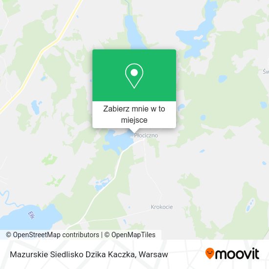 Mapa Mazurskie Siedlisko Dzika Kaczka