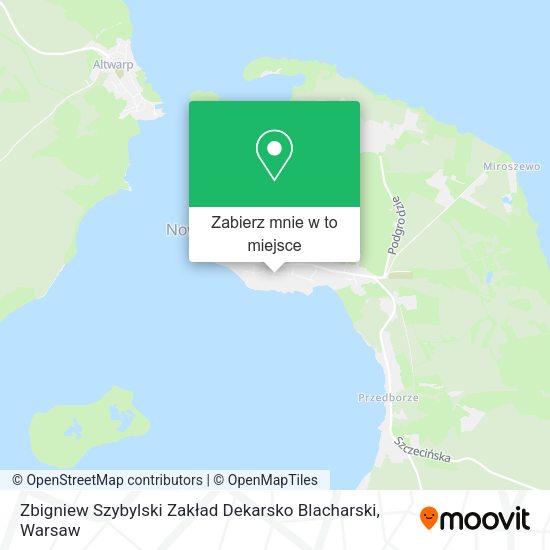 Mapa Zbigniew Szybylski Zakład Dekarsko Blacharski