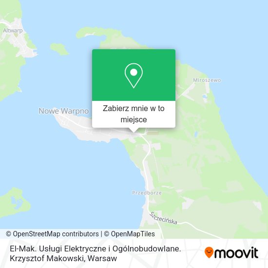 Mapa El-Mak. Usługi Elektryczne i Ogólnobudowlane. Krzysztof Makowski