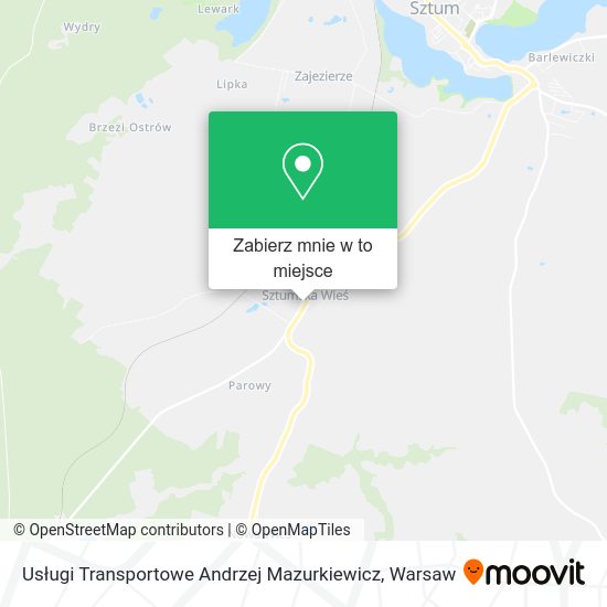 Mapa Usługi Transportowe Andrzej Mazurkiewicz