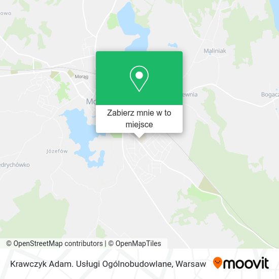 Mapa Krawczyk Adam. Usługi Ogólnobudowlane