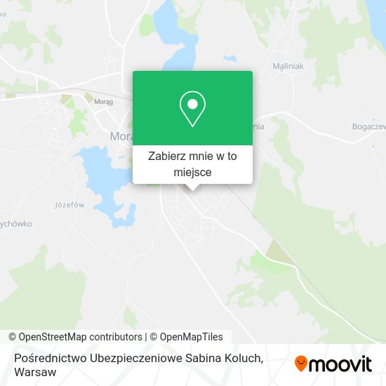 Mapa Pośrednictwo Ubezpieczeniowe Sabina Koluch