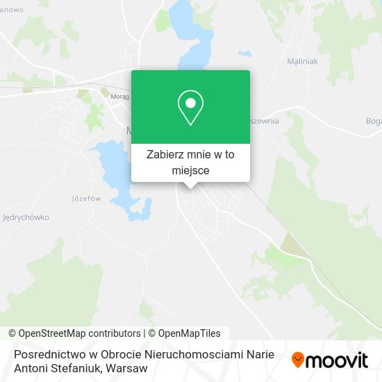 Mapa Posrednictwo w Obrocie Nieruchomosciami Narie Antoni Stefaniuk