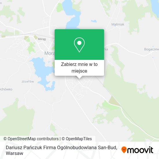 Mapa Dariusz Pańczuk Firma Ogólnobudowlana San-Bud