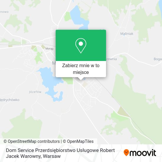 Mapa Dom Service Przerdsiębiorstwo Usługowe Robert Jacek Warowny