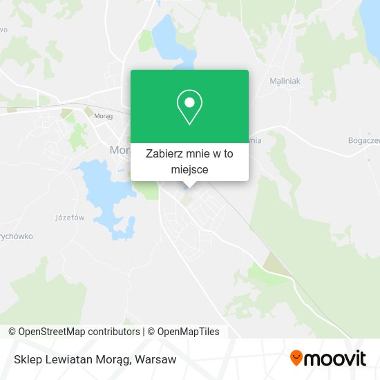 Mapa Sklep Lewiatan Morąg