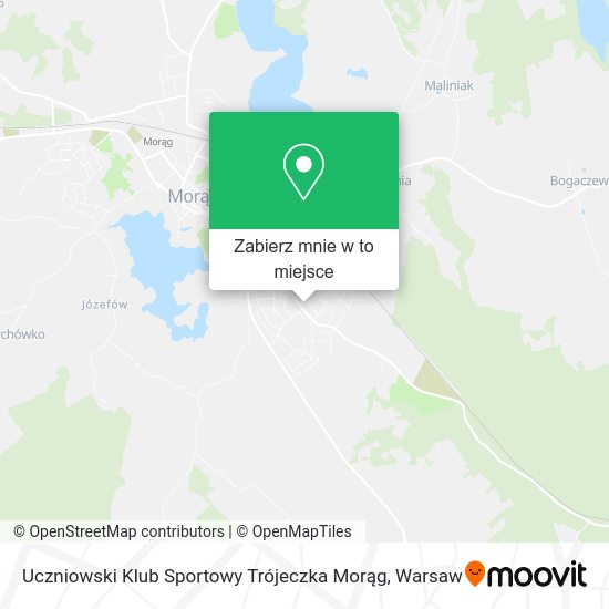 Mapa Uczniowski Klub Sportowy Trójeczka Morąg