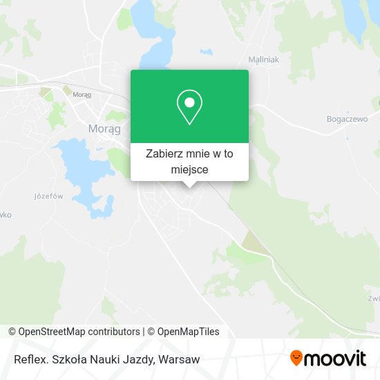 Mapa Reflex. Szkoła Nauki Jazdy