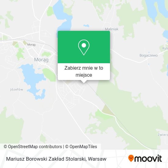 Mapa Mariusz Borowski Zakład Stolarski