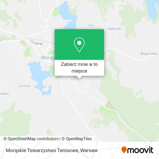 Mapa Morąskie Towarzystwo Tenisowe