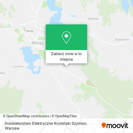 Mapa Instalatorstwo Elektryczne Krysiński Szymon