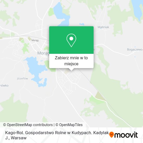 Mapa Kago-Rol. Gospodarstwo Rolne w Kudypach. Kadylak J.