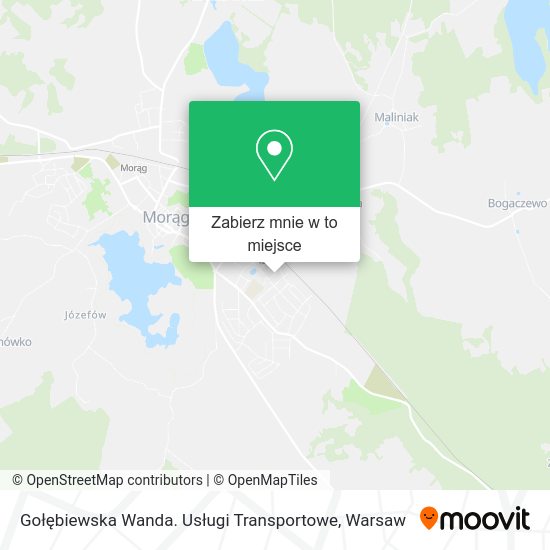 Mapa Gołębiewska Wanda. Usługi Transportowe