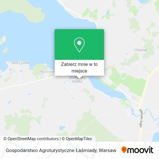 Mapa Gospodarstwo Agroturystyczne Łaśmiady