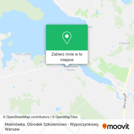 Mapa Malinówka. Ośrodek Szkoleniowo - Wypoczynkowy