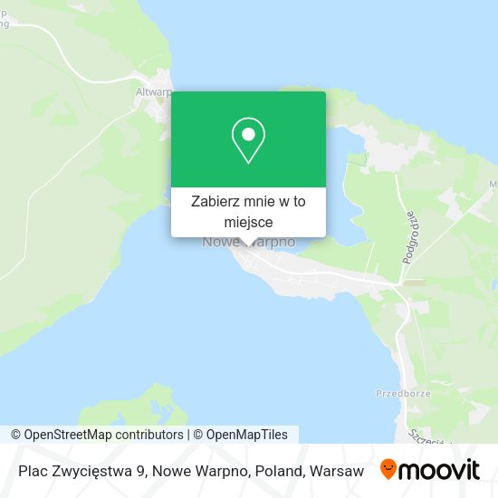 Mapa Plac Zwycięstwa 9, Nowe Warpno, Poland