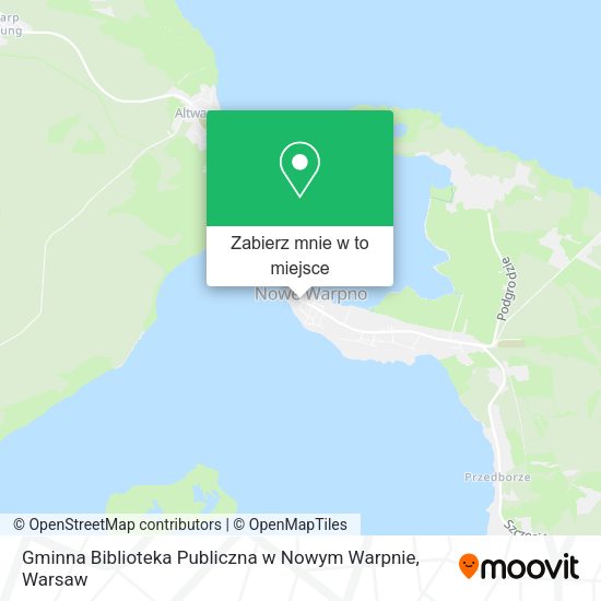 Mapa Gminna Biblioteka Publiczna w Nowym Warpnie