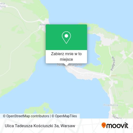 Mapa Ulica Tadeusza Kościuszki 3a