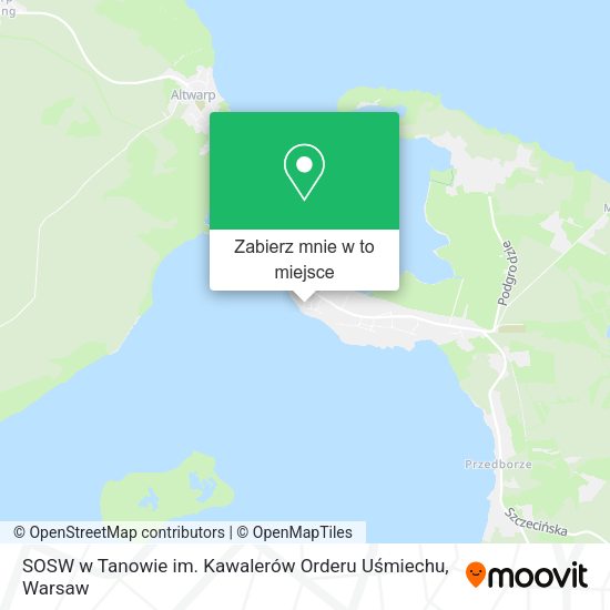 Mapa SOSW w Tanowie im. Kawalerów Orderu Uśmiechu