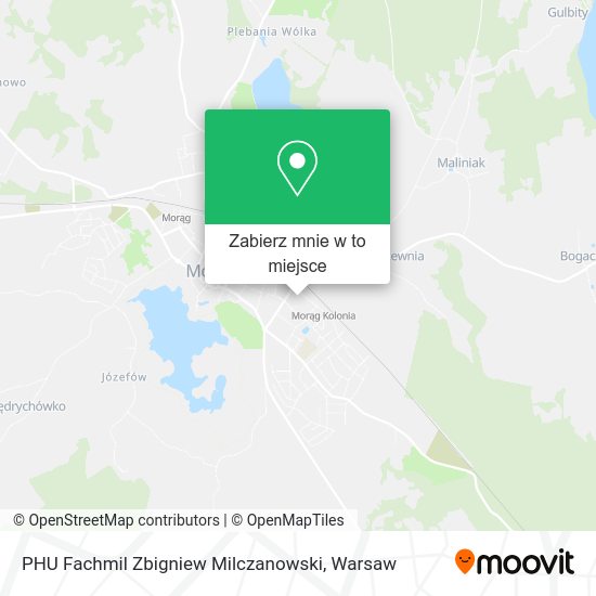 Mapa PHU Fachmil Zbigniew Milczanowski