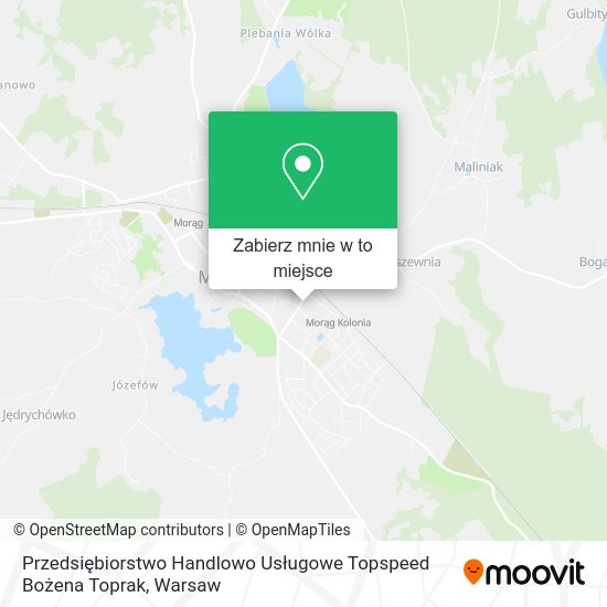 Mapa Przedsiębiorstwo Handlowo Usługowe Topspeed Bożena Toprak