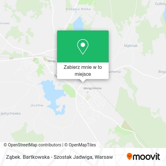 Mapa Ząbek. Bartkowska - Szostak Jadwiga