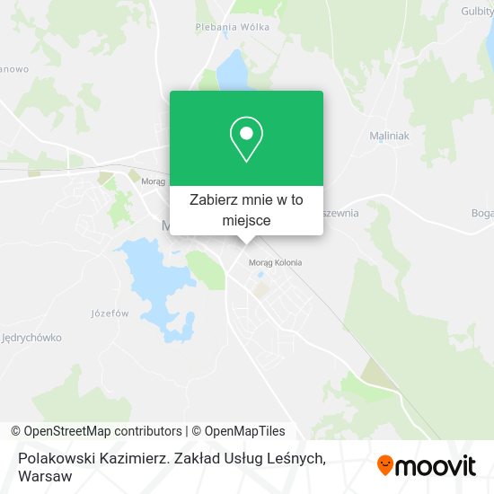 Mapa Polakowski Kazimierz. Zakład Usług Leśnych