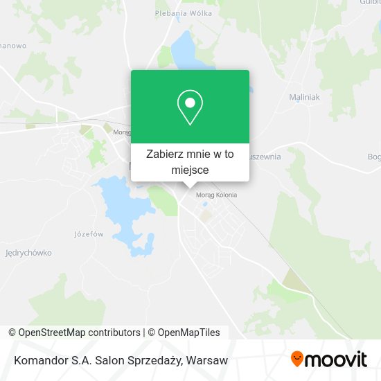 Mapa Komandor S.A. Salon Sprzedaży