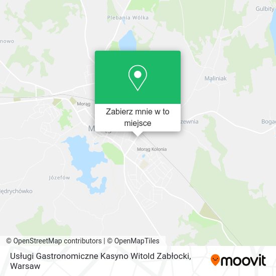 Mapa Usługi Gastronomiczne Kasyno Witold Zabłocki