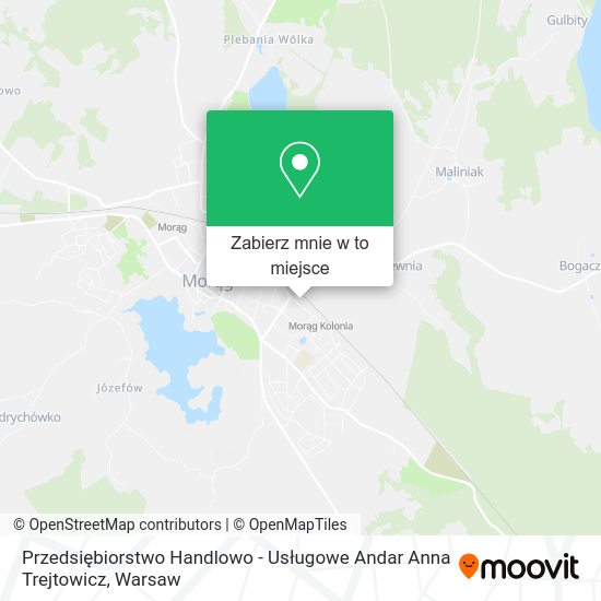 Mapa Przedsiębiorstwo Handlowo - Usługowe Andar Anna Trejtowicz