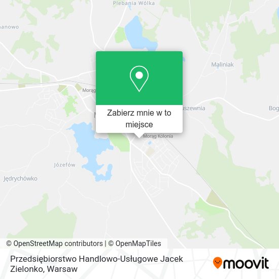 Mapa Przedsiębiorstwo Handlowo-Usługowe Jacek Zielonko