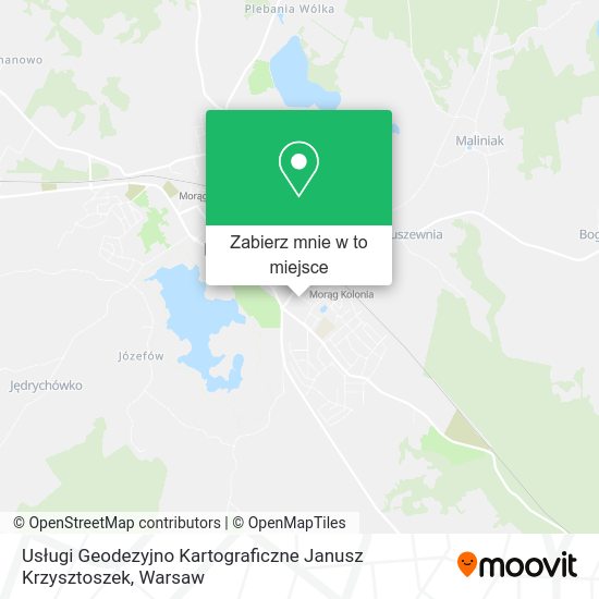 Mapa Usługi Geodezyjno Kartograficzne Janusz Krzysztoszek