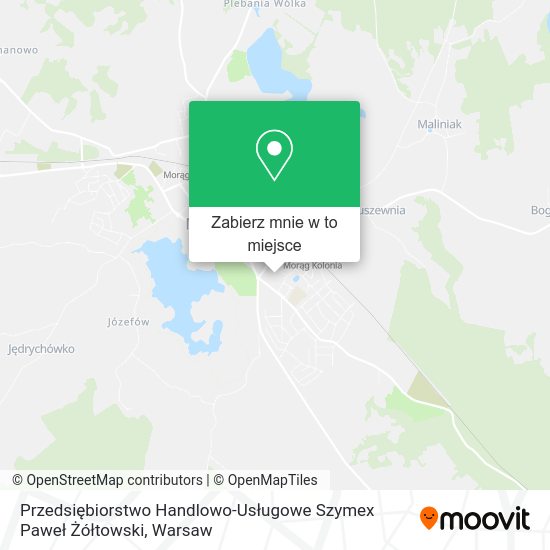 Mapa Przedsiębiorstwo Handlowo-Usługowe Szymex Paweł Żółtowski