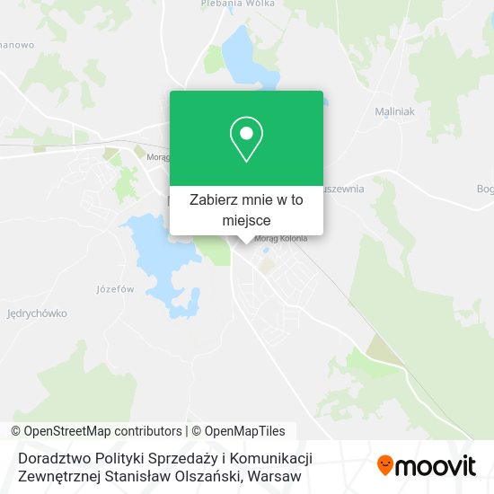 Mapa Doradztwo Polityki Sprzedaży i Komunikacji Zewnętrznej Stanisław Olszański