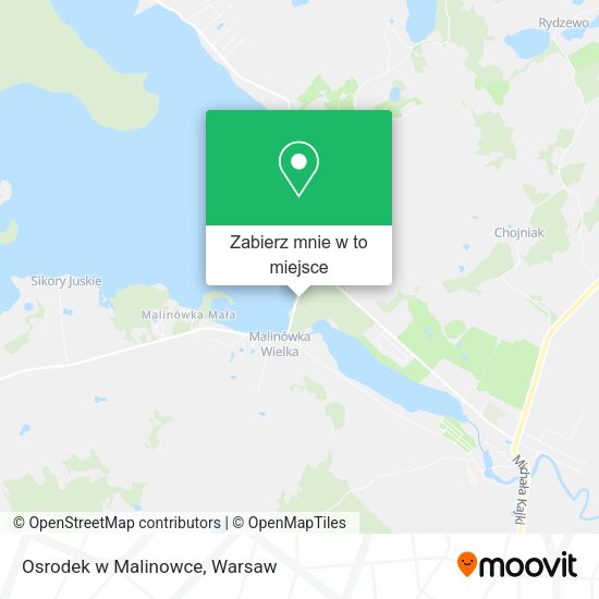 Mapa Osrodek w Malinowce