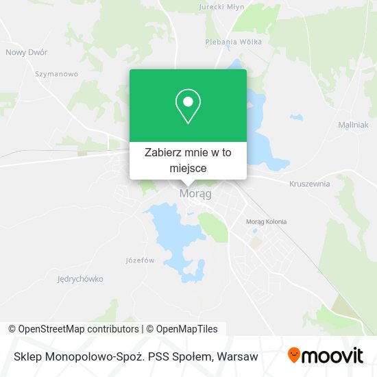 Mapa Sklep Monopolowo-Spoż. PSS Społem