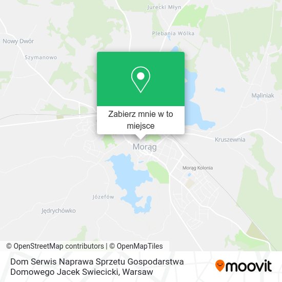 Mapa Dom Serwis Naprawa Sprzetu Gospodarstwa Domowego Jacek Swiecicki