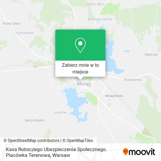 Mapa Kasa Rolniczego Ubezpieczenia Społecznego. Placówka Terenowa